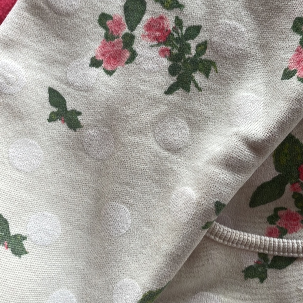 LULULEMON old school sz 4/6 scuba hoody SzM floral polka dot jacket zip up - Picture 5 of 8